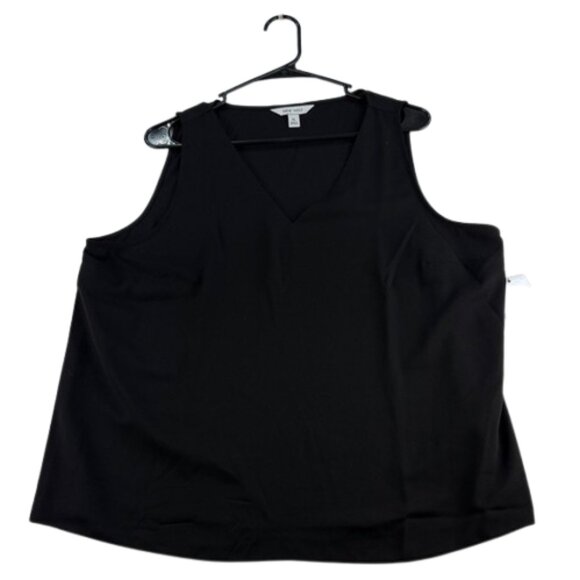 Nine West Tops - Nine West Black V-Neck Tank Top Women's Size XL NWT